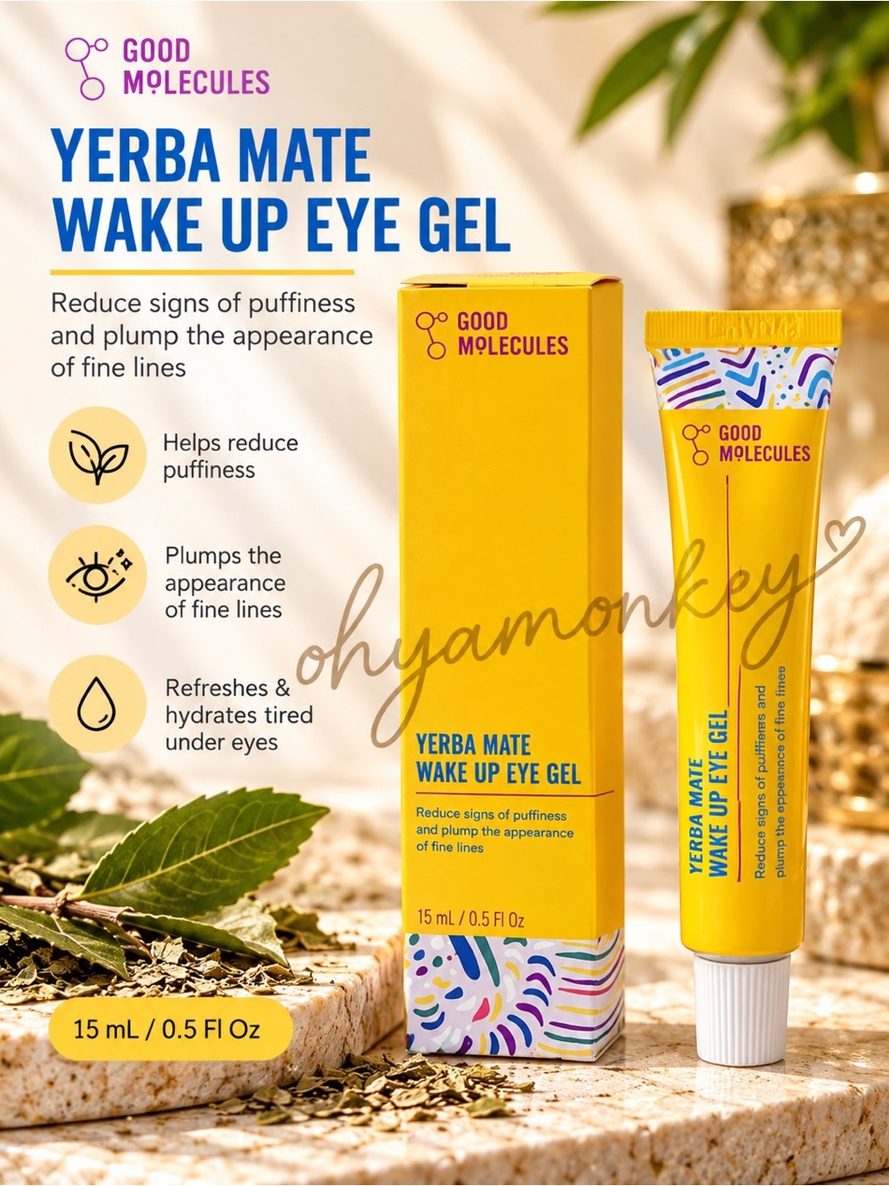 Good Molecules Yerba Mate Wake Up Eye Gel